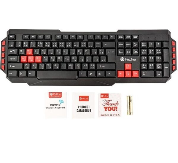 کیبورد بی سیم پرووان مدل PKW10 ا ProOne PKW10 Wireless Keyboard