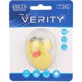فلش عروسکی 64 گیگ وریتی Verity T243-digi-laptop